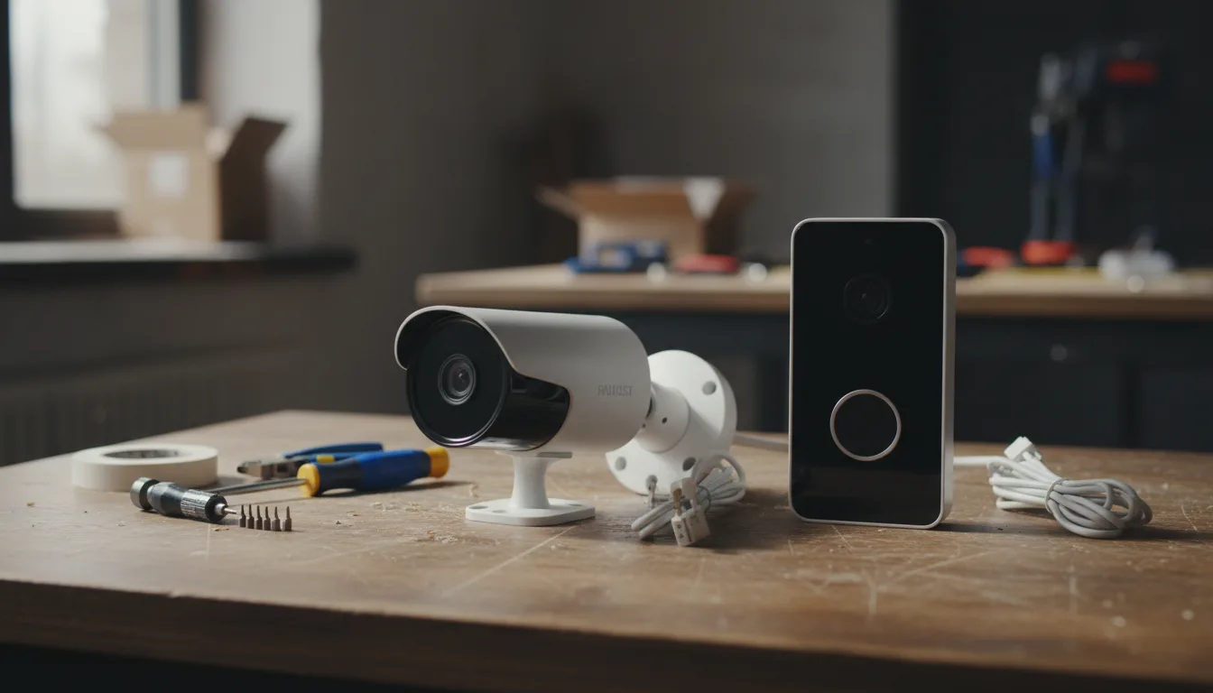 CCTV camera and video doorbell