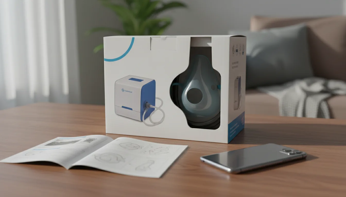A boxed home medical device