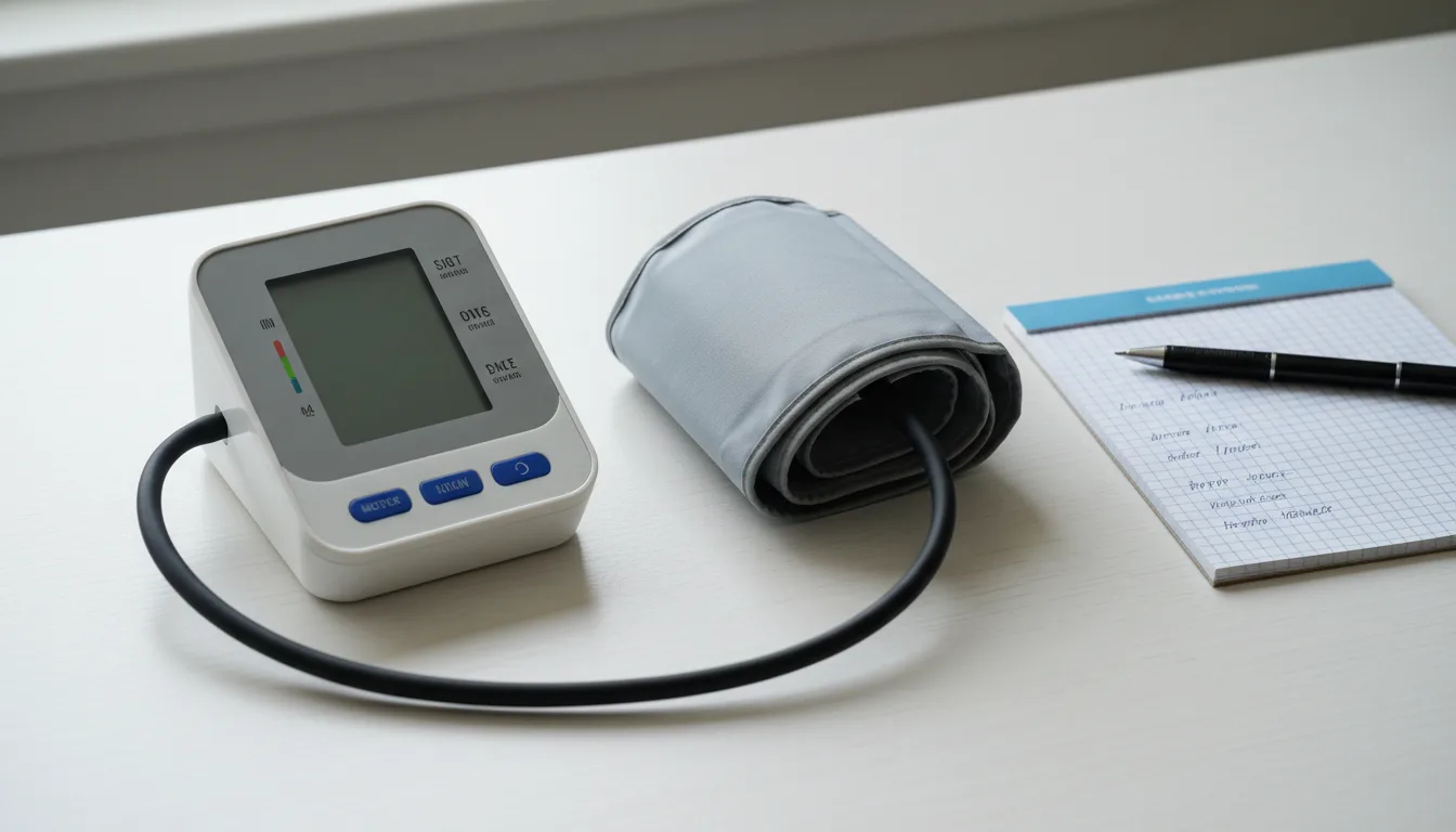 A blood pressure monitor and cuff