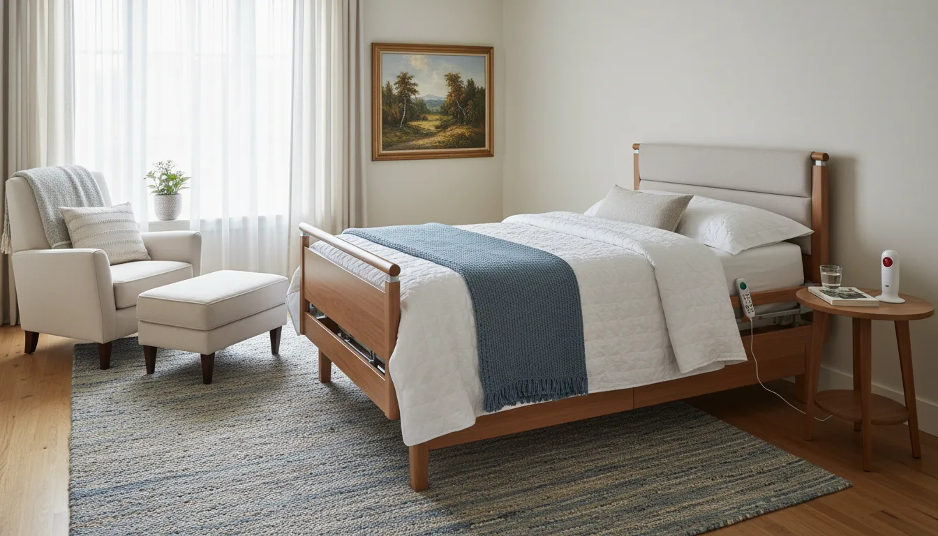 A senior care bedroom