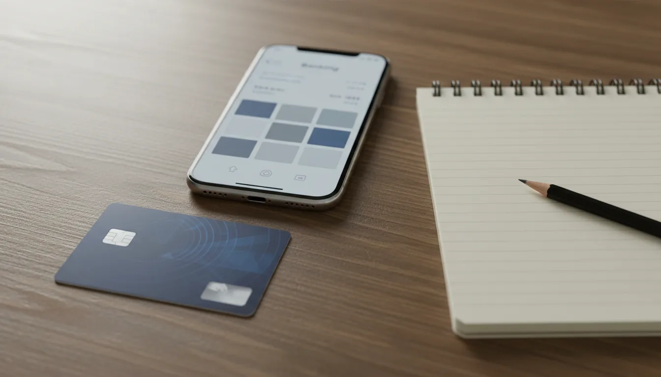 A card and phone for a bank dispute