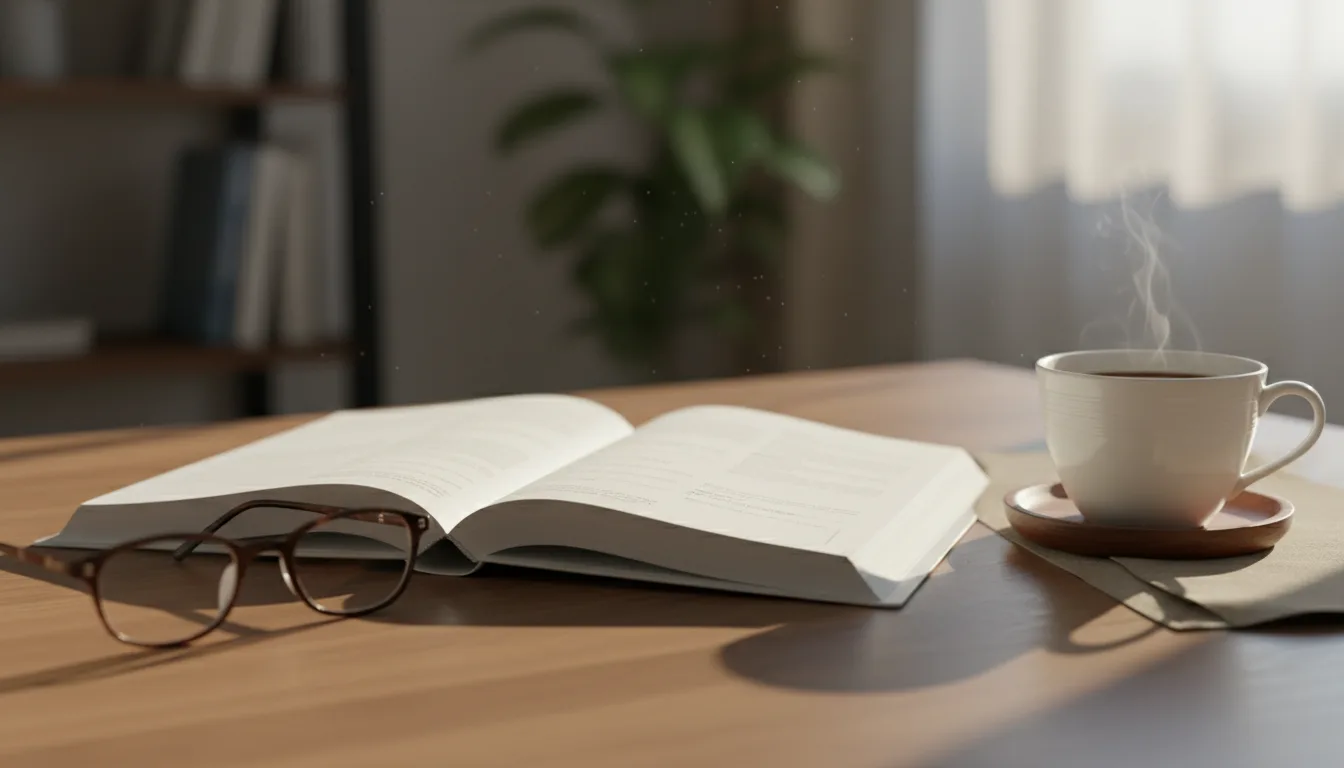 An open insurance policy booklet
