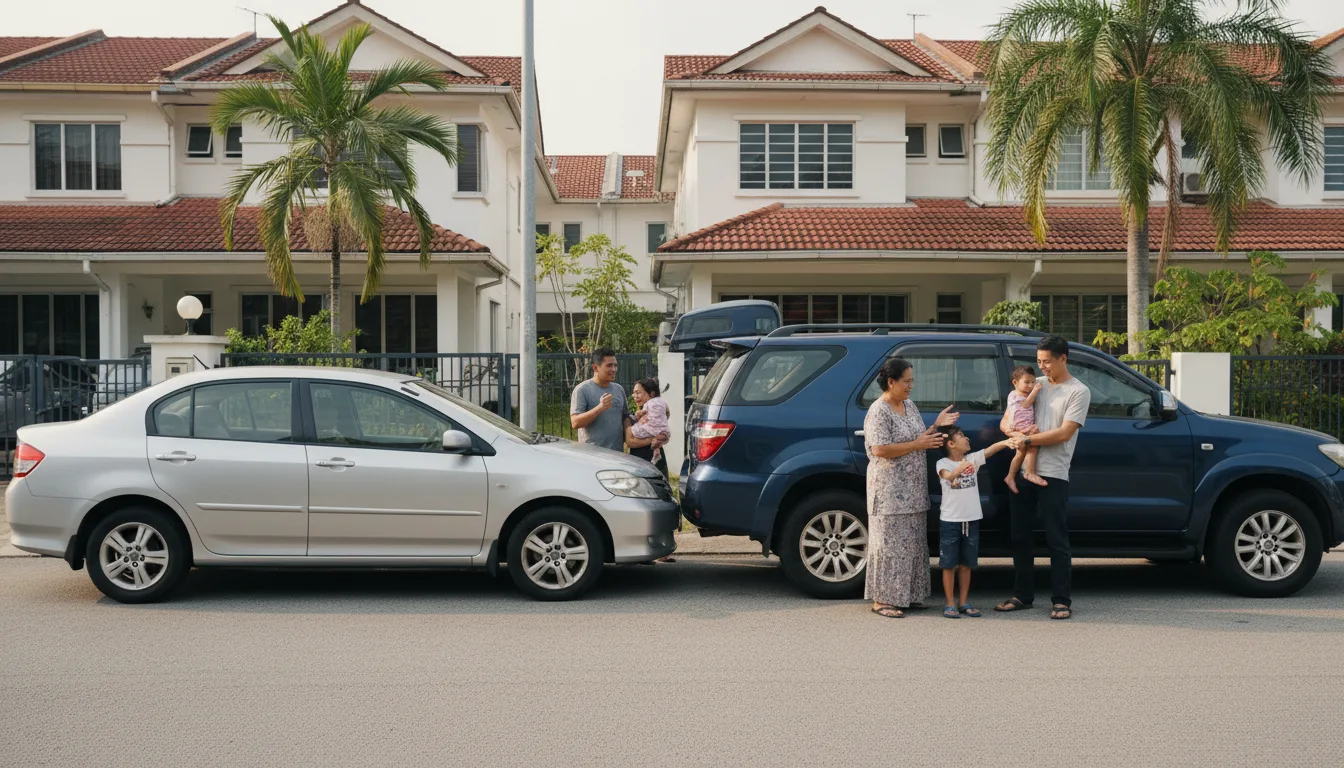 A sedan and an SUV compared