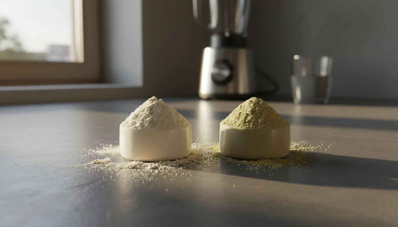 Whey and plant protein compared